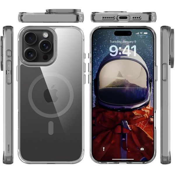 Чехол TPU Space Case Apex with MagSafe для Apple iPhone 13 Pro / 14 Pro (6.1") Grey 214-03349 фото