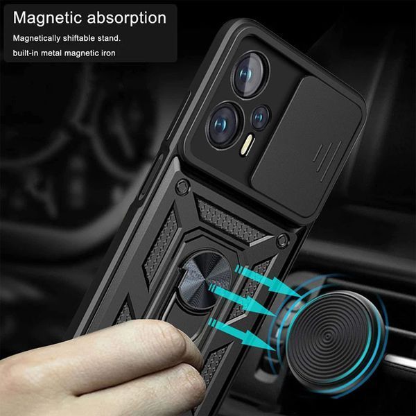Ударопрочный чехол Camshield Serge Ring для Xiaomi Poco X4 GT Black 777-04564 фото