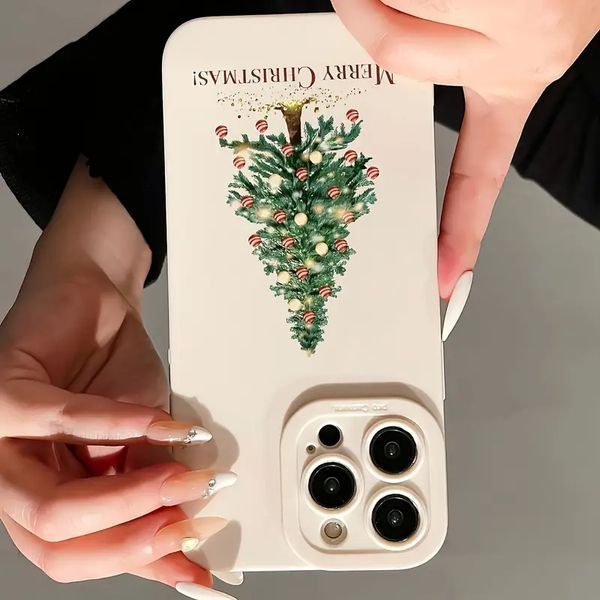 Новогодний чехол для iPhone 13 Pro White tree 777-02161 фото