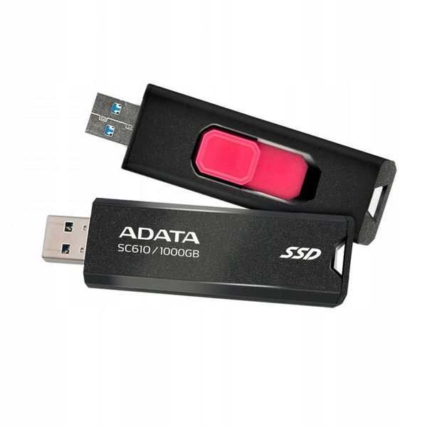 Портативний SSD ADATA SC610 1TB USB 3.2 550/500Mb/s Black SC610-1000G-CBK/RD фото