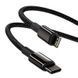 Кабель Baseus Tungsten Gold Fast Charging Data Cable Type-C to iP PD 20W 2m Black CATLWJ-A01 фото 5