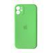 Силіконовый чохол з закритою камерою для iPhone 12 Lime