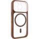 Чохол TPU+PC GETMAN Moon Clear with MagSafe для Apple iPhone 16 Pro Max (6.9") Brown 656-08462 фото 1