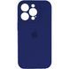 Силиконовый чехол с закрытой камерой для iPhone 15 Pro Max Navy Blue 666-01140 фото