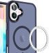 TPU+PC чохол Metal Buttons with MagSafe Colorful для Apple iPhone 16 Plus (6.7") Navy Blue 555-03035 фото 2