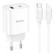 СЗУ Hoco C80A Plus Rapido PD20W+QC3.0 (1USB-A/1C) + кабель Type-C to Lightning White ILSO-00000071085-1 фото 1