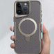 TPU+PC чохол Metal Buttons with MagSafe Carbon Ring для Apple iPhone 16 Pro Max (6.9") Grey 777-08092 фото 2
