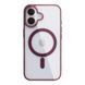 Чохол NEW TPU Color with Magsafe для iPhone 16 Wine Red 214-02586 фото 1