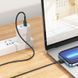 Кабель HOCO X83 USB to iP 2.4A, 1m, PVC, PVC connectors, Black 6931474770868 фото 5