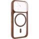 Чохол TPU+PC GETMAN Moon Clear with MagSafe для Apple iPhone 17 (6.3") Brown 656-08412 фото 1