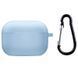 Силіконовий футляр з мікрофіброю для навушників Airpods 4 Lilac Blue 203-00387 фото