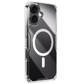 TPU чехол Nillkin Nature Pro Magnetic для Apple iPhone 16 (6.1") Transparent 777-08017 фото