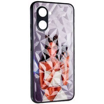 TPU+PC чехол Prisma Ladies для Realme C33 Black in White 777-07217 фото