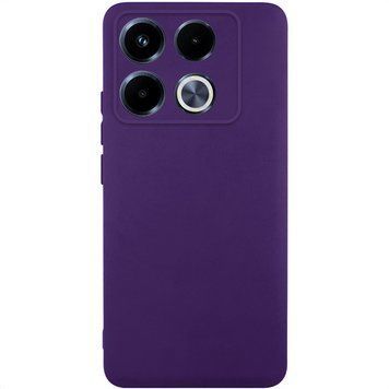 Чехол TPU GETMAN Liquid Silk Full Camera для Infinix Note 40 Pro 4G Темно фиолетовый / Dark Purple ILSO-00000077917-19 фото