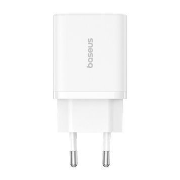 Сетевое зарядное устройство Baseus Cube Fast Charger C+U 30W EU Moon White P10111404213-00 фото