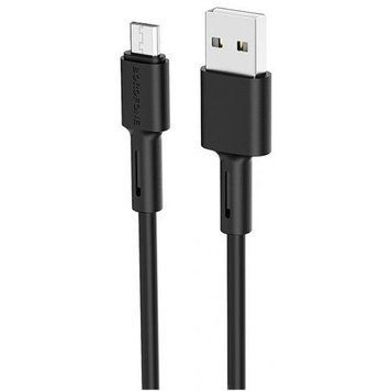 Кабель BOROFONE BX31 USB to Micro 2.4A, 1m, silicone, TPE connectors, Black 6931474710376 фото