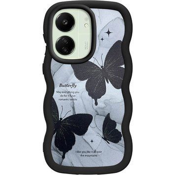 Чохол TPU Cloudy Pictures для Xiaomi Redmi 13C / Poco C65 Butterflies 555-01252 фото