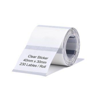 Етикетки NIIMBOT TT40*30-230 Clear For B1/B21/B3S (A2G88318801) 656-02106 фото