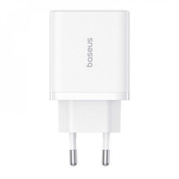 МЗП Baseus Cube Fast Charger 30W (Type-C + USB) White P10111404213-00 фото
