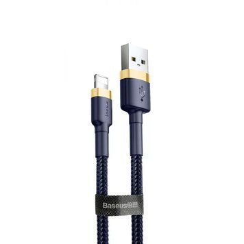 Кабель Baseus Cafule Lightning 1.5A (2m) Gold/Blue 209-00221 фото