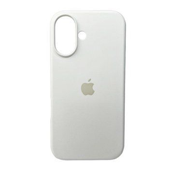 Силиконовый чехол для iPhone 16 White 666-01193 фото