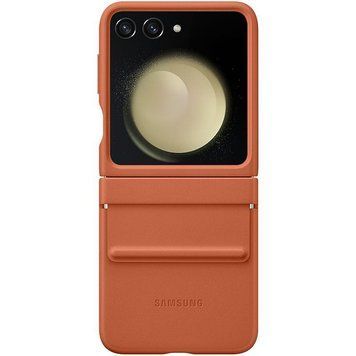 Кожаный чехол Leather Case для Samsung Galaxy Z Flip5 Brown 555-03216 фото