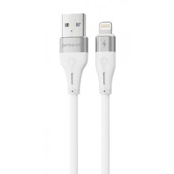 Кабель Proove Soft Silicone USB to Lightning 2.4A (1m) white 656-02593 фото