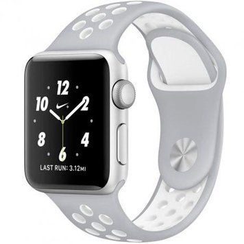 Силиконовый ремешок с перфорацией для Apple Watch 42/44/45/49 mm Серо-белый 212-00150 фото