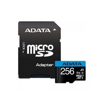 Карта памяти microSDXC (UHS-1) A-DATA Premier 256Gb Class 10 А1 (R-100Mb/s) (adapter SD) AUSDX256GUICL10A1-RA1 фото