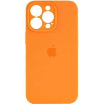 Силиконовый чехол с закрытой камерой для iPhone 15 Pro Max Orange 666-01141 фото