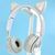 Детские беспроводные наушники с кошачьими ушками QC-28T Cat Ear Серый 202-00370 фото