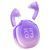 Навушники ACEFAST T9 Crystal (Air) color bluetooth earbuds Grape Purple 656-00847 фото