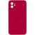 Силиконовый чехол с квадратными бортиками для iPhone 11 Rose-Red 208-00848 фото