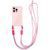 Чохол з шнурком TPU CrossBody with straps для iPhone 14 (6.1") Pink 555-00471 фото