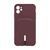 Чохол Colorfull Pocket Card з кишенею для iPhone 11 Maroon 208-01806 фото