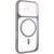 Чохол TPU+PC GETMAN Moon Clear with MagSafe для Apple iPhone 17 (6.3") Grey 656-08413 фото