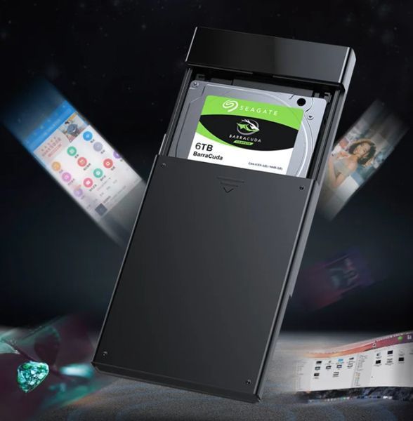 Наружный карман для накопителя UGREEN US221 2.5 Inch Hard Drive Box(UGR-30847) UGR-30847 фото