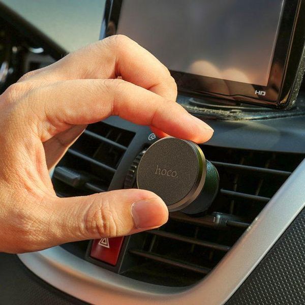 Автодержатель для телефона HOCO CA81 Ligue Air vent magnetic car holder Black 6931474743879 фото