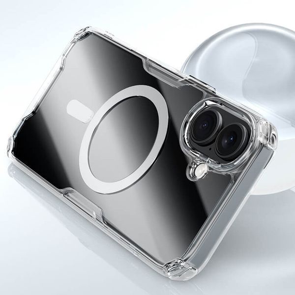 TPU чохол Nillkin Nature Pro Magnetic для Apple iPhone 16 (6.1") Transparent 777-08017 фото
