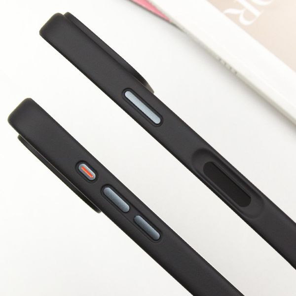 TPU+PC чохол Metal Buttons для Apple iPhone 16 Pro Max (6.9") Чорний 777-08244 фото