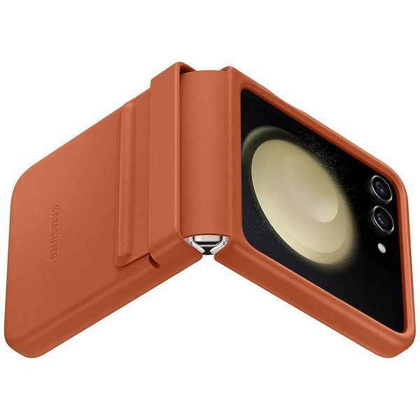 Шкіряний чохол Leather Case для Samsung Galaxy Z Flip5 Brown 555-03216 фото