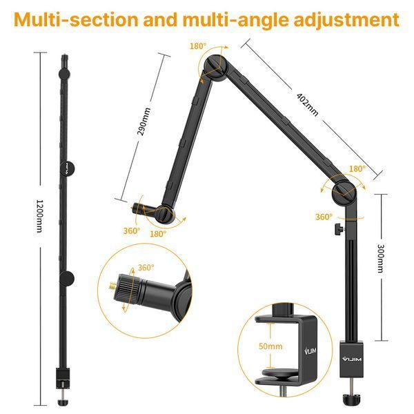 Штатив-тримач Ulanzi Vijim microphone boom arm (UV-2806 LS24) 2806 фото
