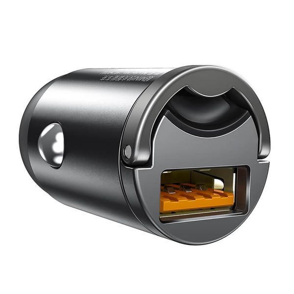 Автомобільний зарядний пристрій Baseus Tiny Star Mini Quick Charge Car Charger USB Port 30W Gray VCHX-A0G фото