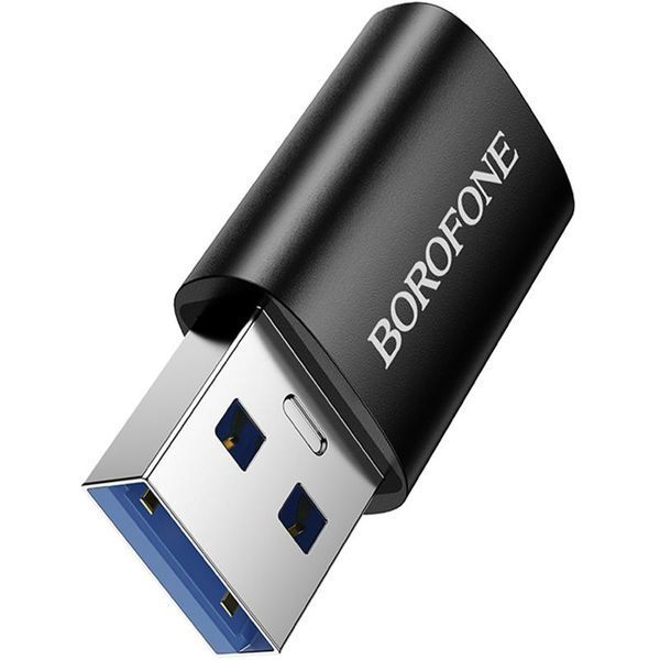 Перехідник Borofone BV26B USB Male to Type-C Female USB3.0 Black ILSO-00000081961-1 фото