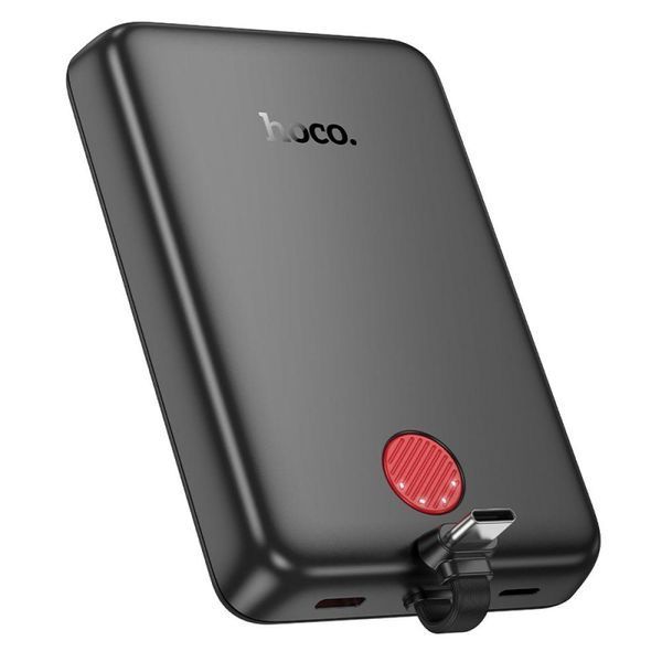 Power Bank Hoco J133A Triumph PD20W magnetic with cable(Type-C) 10000mAh Чорний 656-01452 фото