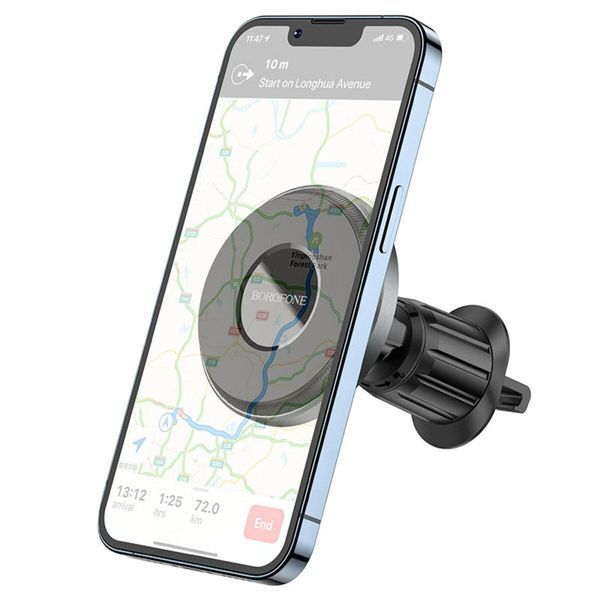 Тримач для мобільного BOROFONE BH77 Seaside air outlet ring magnetic car holder 656-00461 фото