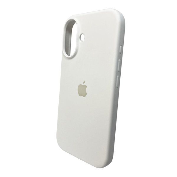 Силиконовый чехол для iPhone 16 White 666-01193 фото