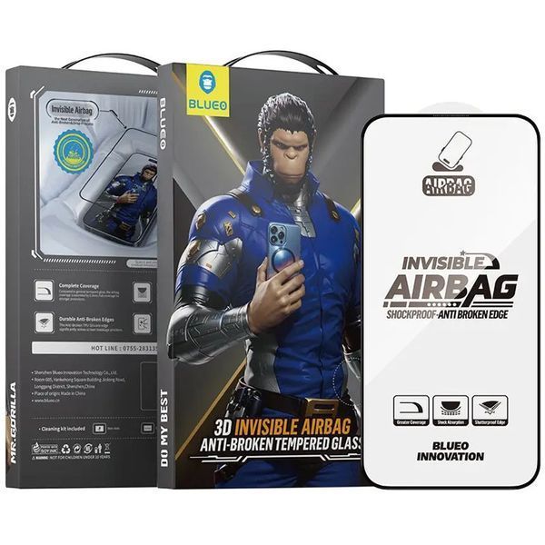 Захисне 3D скло Blueo Invisible Airbag Anti-broken для Apple iPhone 15 Pro (6.1") 777-08479 фото