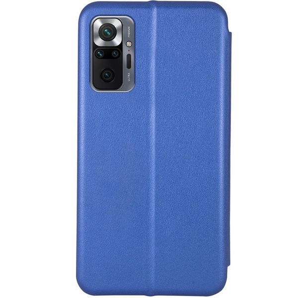 Кожаный чехол-книжка Classy для Xiaomi Redmi Note 10 Pro / 10 Pro Max Blue 777-05911 фото