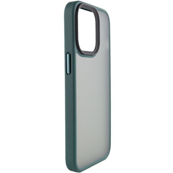 TPU+PC чехол Metal Buttons для Apple iPhone 14 Pro (6.1") Зеленый 777-08294 фото
